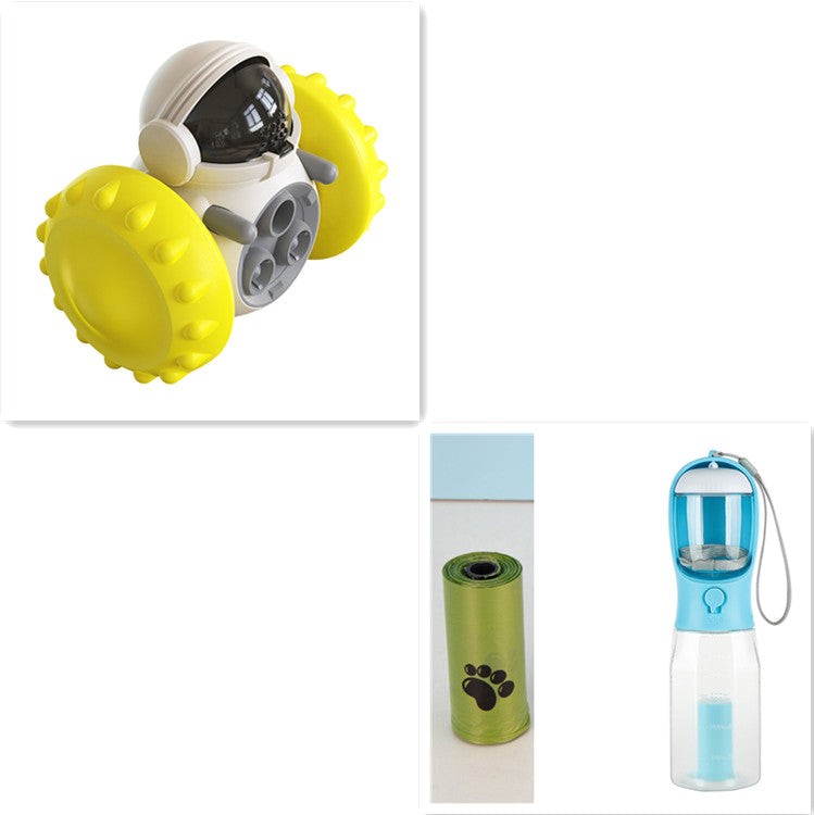 Interactive slow feeder toy for cats and dogs — complete product packaging view