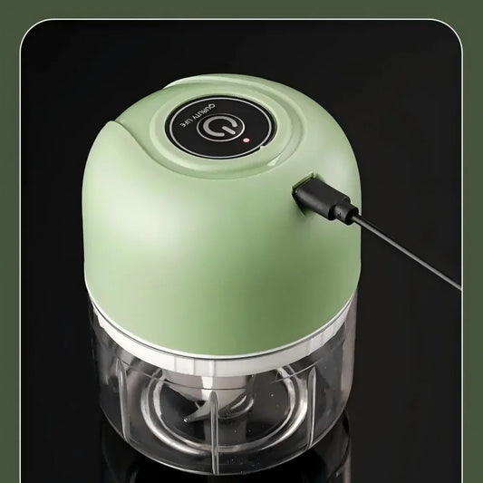 Electric Mini Kitchen Garlic Paste Mixer Baby Food Meat Grinder Home Multi-Functional Garlic Crusher