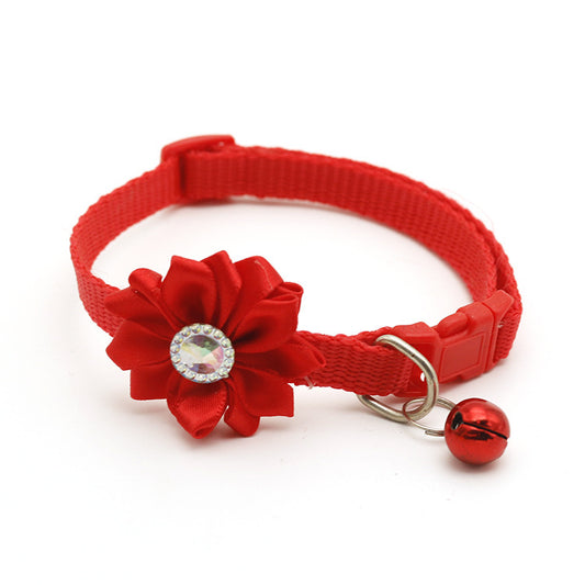 Bell-Shaped Pet Collar – Stylish Canvas & Metal Collar for Cats & Dogs