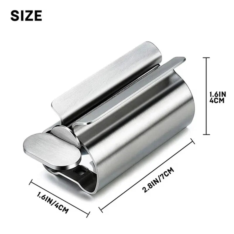 1Pc Stainless Steel Wringer Roller Rotate Dispenser for Ointments Cosmetics Bathroom Accessories Toothpaste Squeezer Tube Roller