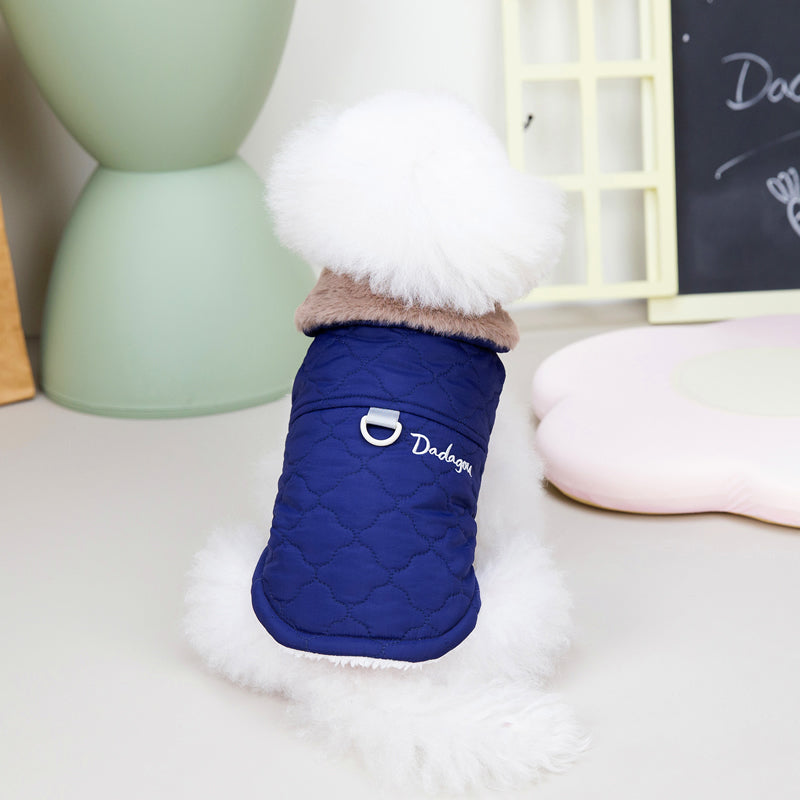 Cozy Cotton Dog Vest – Warm Autumn & Winter Coat for Small Dogs