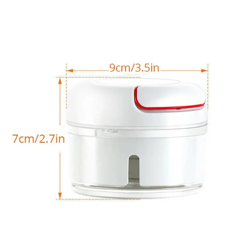 1Pc White Hand Pulled Garlic Grinder in the Kitchen Palm Multi Functional Food Garlic Grinder Shredding Machine Garlic Puller