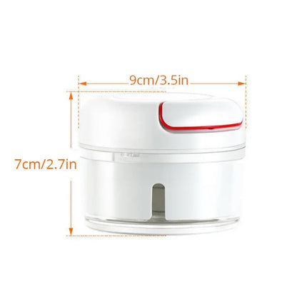 1Pc White Hand Pulled Garlic Grinder in the Kitchen Palm Multi Functional Food Garlic Grinder Shredding Machine Garlic Puller