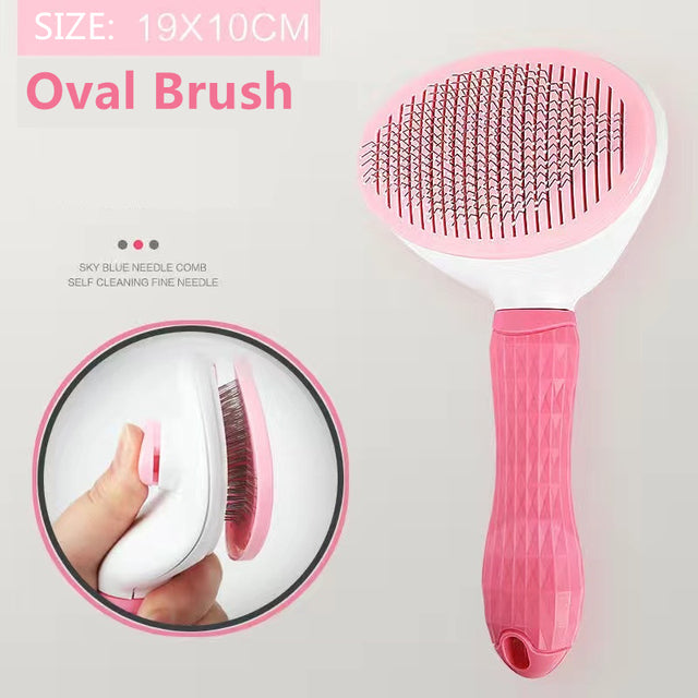 Cat & Dog Grooming Brush for Long-Haired Pets