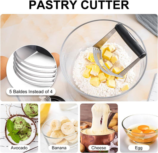 Pastry Cutter, Biscuit Cutter, Dough Scraper, Pastry Blender, Baking Mats