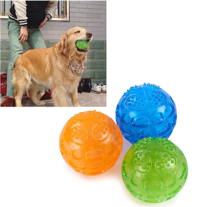 Textured Rubber Chew Ball for Puppies