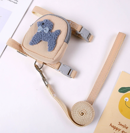 Teddy Bear Pet Backpack Harness – Carry Your Cat or Dog in Style