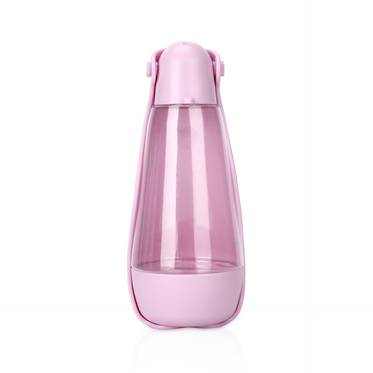 2-in-1 Pet Water & Food Bottle – Portable Travel Cup for Dogs & Cats