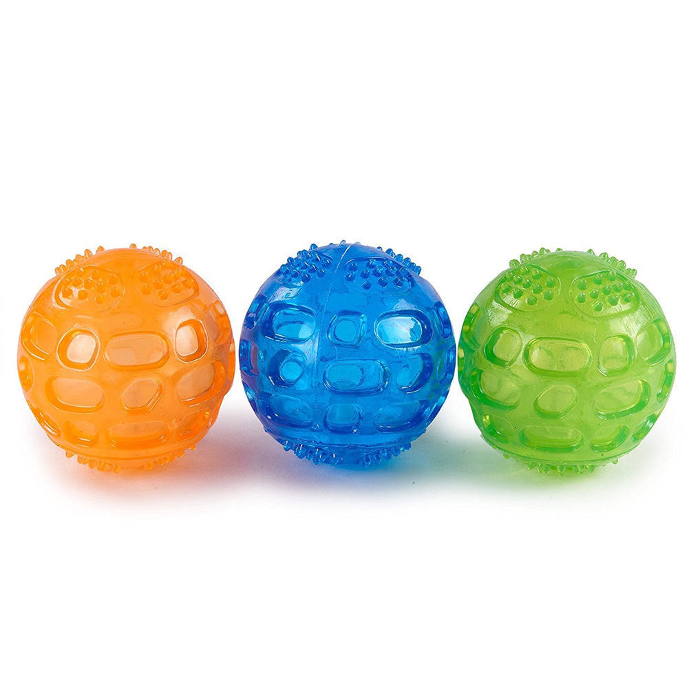 Textured Rubber Chew Ball for Puppies