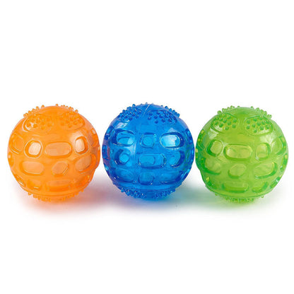 Textured Rubber Chew Ball for Puppies