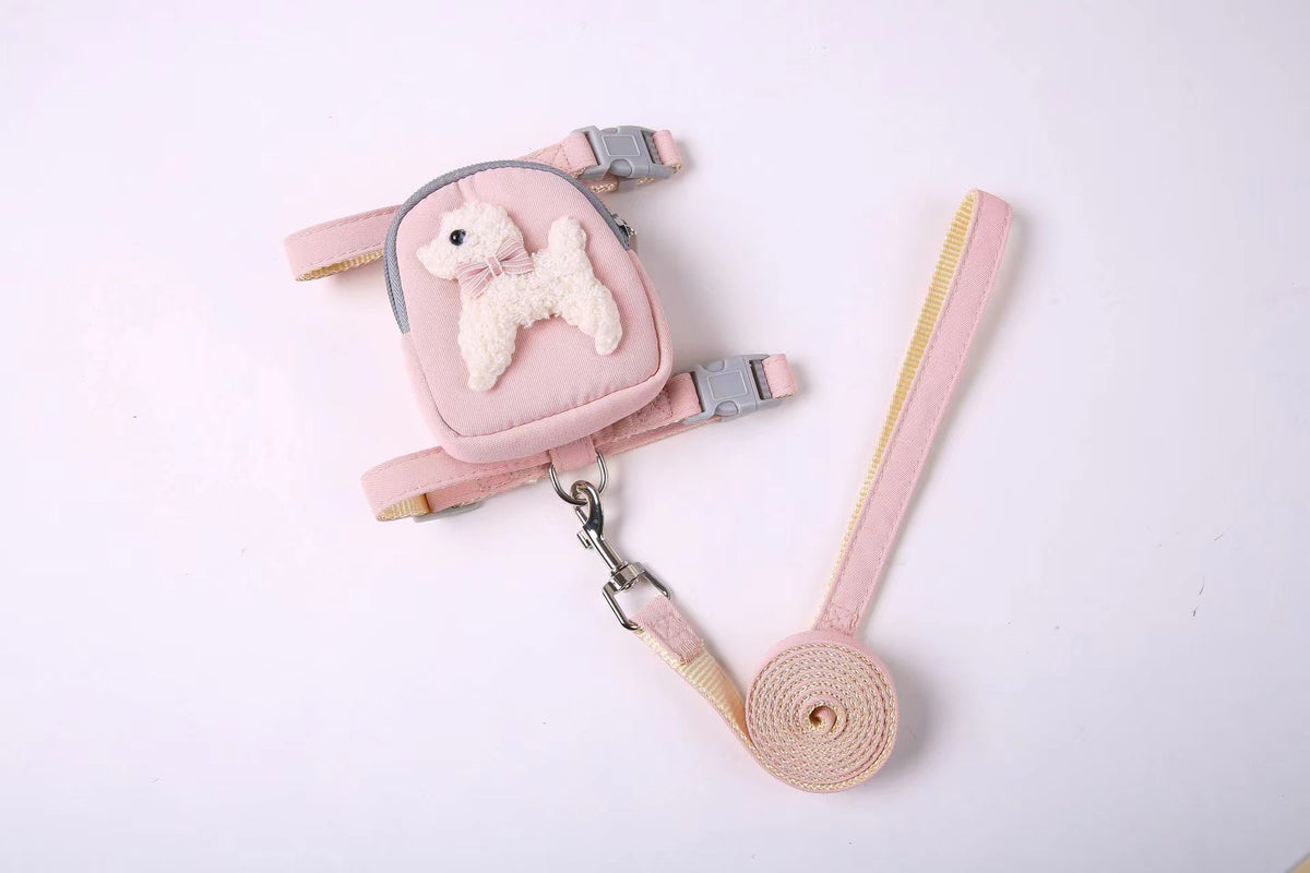 Teddy Bear Pet Backpack Harness – Carry Your Cat or Dog in Style