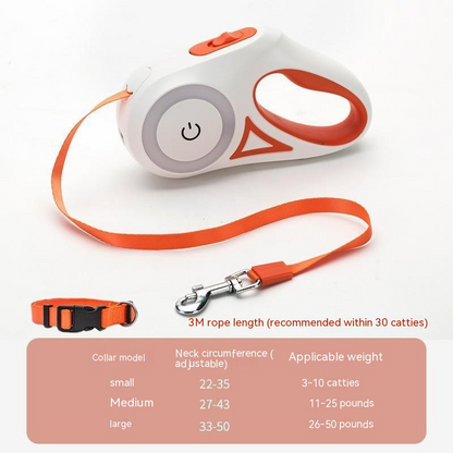 LED Retractable Dog Leash – 3m & 5m