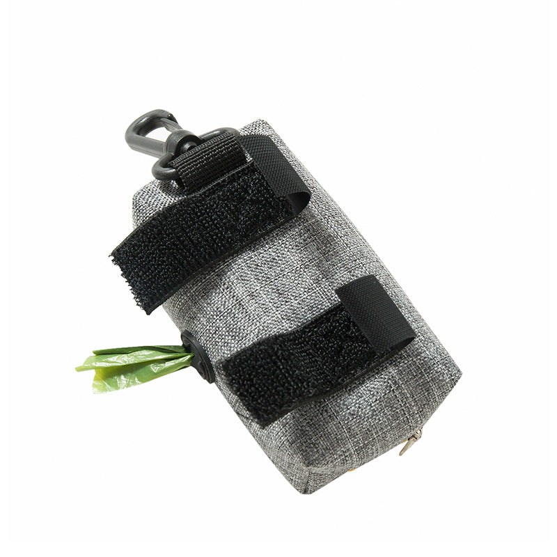 Double-Zipper Dog Walk Waste Bag Pouch