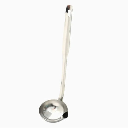 1/2Pcs Stainless Steel Soup Fat Oil Separator Ladles Skimmer Spoon Soup Colander for Kitchen with Heat Insulation Anti-Scalding