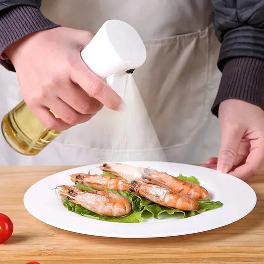 1Pc 200Ml/300Ml Oil Spray Bottle Kitchen Cooking Olive Oil Dispenser Camping BBQ Baking Vinegar Soy Sauce Sprayer Containers
