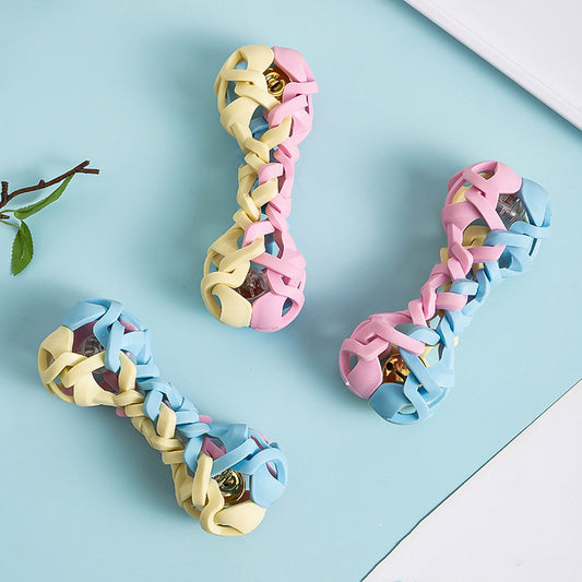 Macaron Dog Toy – Sound & Light Interactive Play for Dogs