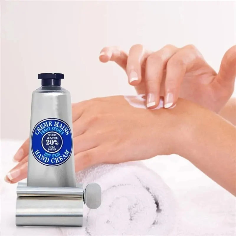 1Pc Stainless Steel Wringer Roller Rotate Dispenser for Ointments Cosmetics Bathroom Accessories Toothpaste Squeezer Tube Roller