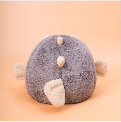 Pufferfish Cat Nest Bed – Cozy Velvet Hideaway for Cats All Year Round