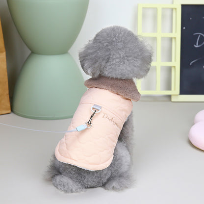 Cozy Cotton Dog Vest – Warm Autumn & Winter Coat for Small Dogs