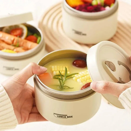 3Pcs Insulated Lunch Box 304 Stainless Steel Food Grade Lunch Box Set with Insulation Bag 3 Individually Stackable Lunch Boxes