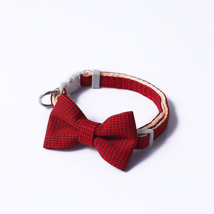 Adjustable Bow Pet Collar – Stylish & Comfortable for Cats & Small Dogs