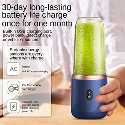 Portable Juicer Blender 400Ml Electric Fruit Juicer USB Charging Lemon Orange Fruit Juicing Cup Smoothie Blender Machine