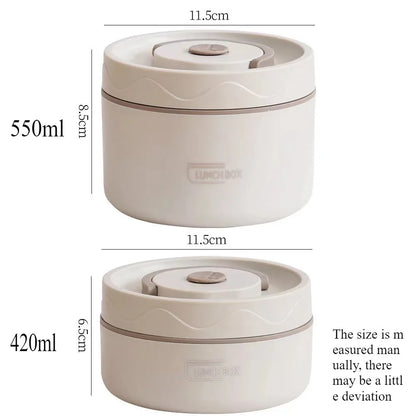 3Pcs Insulated Lunch Box 304 Stainless Steel Food Grade Lunch Box Set with Insulation Bag 3 Individually Stackable Lunch Boxes