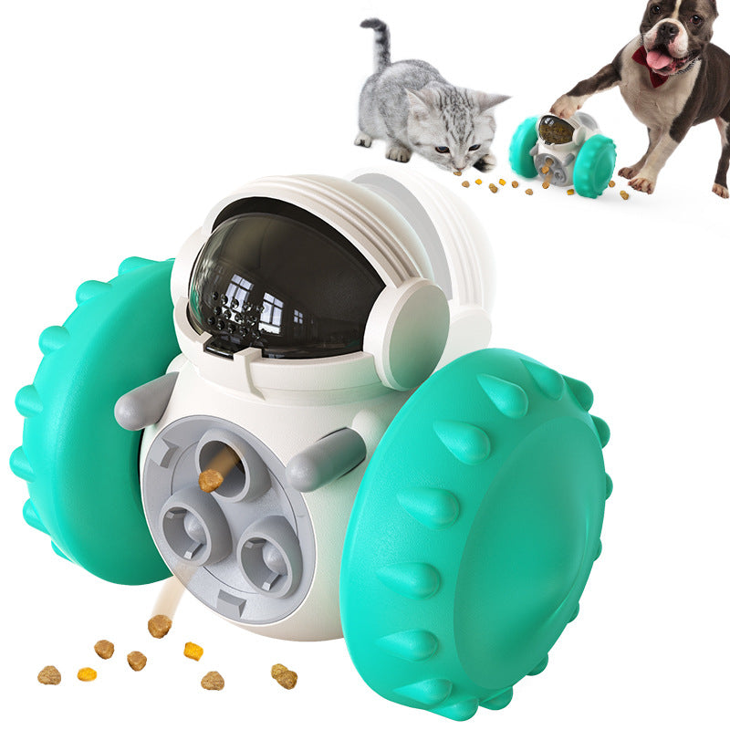 3-in-1 pet enrichment slow feeder puzzle toy — side view