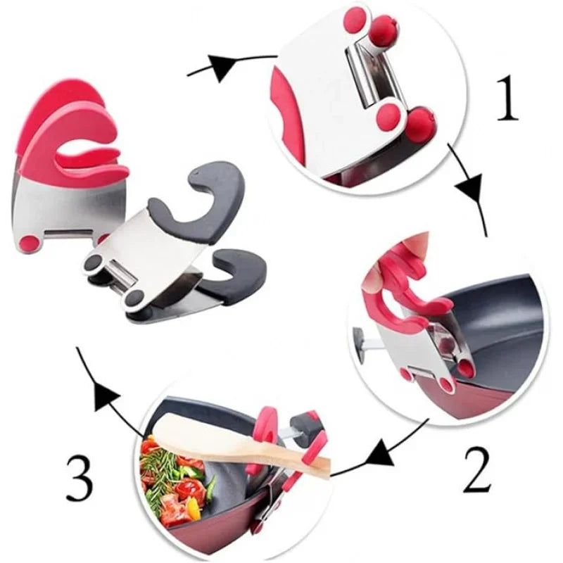 1Pc Pot Clamp Holder Spoon Rack Clamp Pot Clamp Pot Clamp Pot Clamp Spoon Pot Holder Spoon Pot Clamp