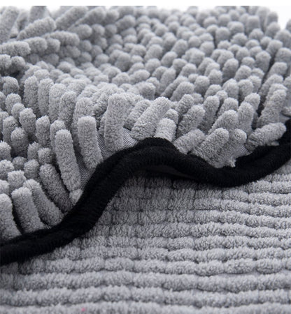 Absorbent Chenille Pet Towel for Cats & Dogs