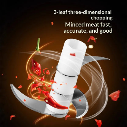 Electric Mini Kitchen Garlic Paste Mixer Baby Food Meat Grinder Home Multi-Functional Garlic Crusher
