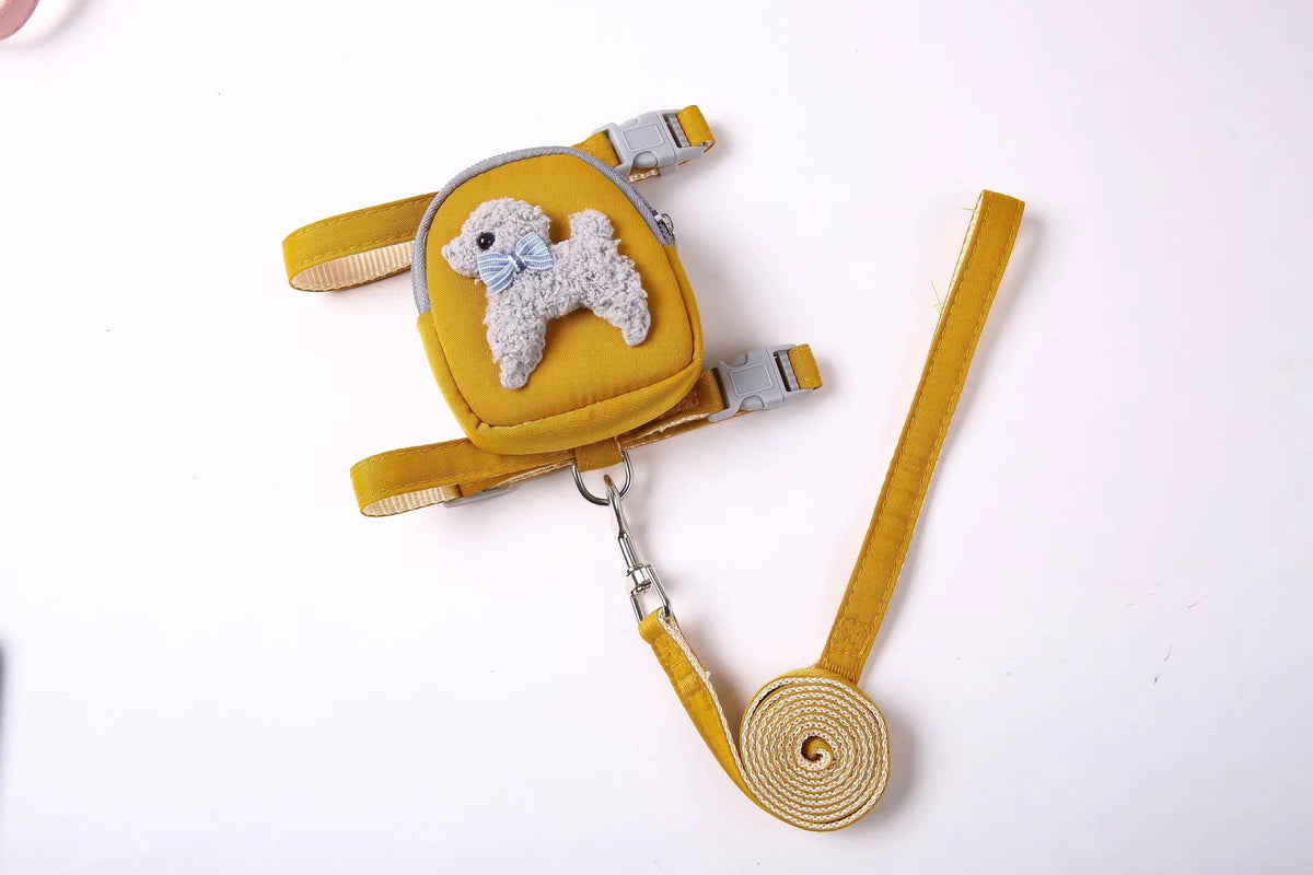 Dog & Cat Chest Harness with 120cm Leash & Snack Pack