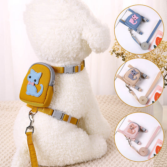 Teddy Bear Pet Backpack Harness – Carry Your Cat or Dog in Style