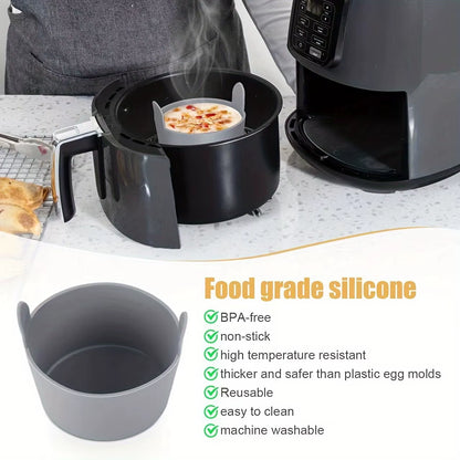 1Pc/4Pcs Air Fryer Silicone Egg Poacher Cups Silicone Egg Cooker Mold