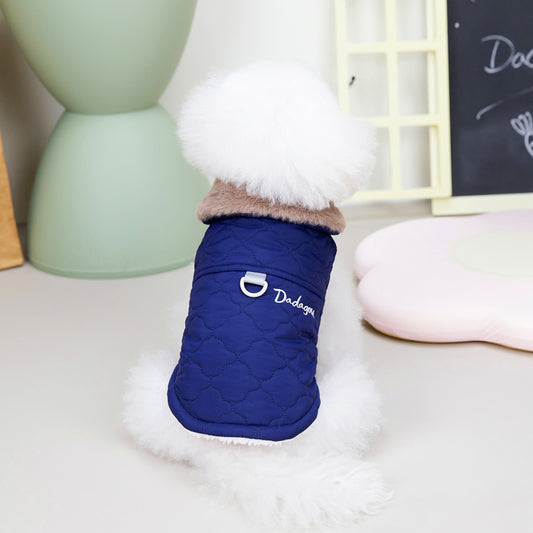 Cozy Cotton Dog Vest – Warm Autumn & Winter Coat for Small Dogs