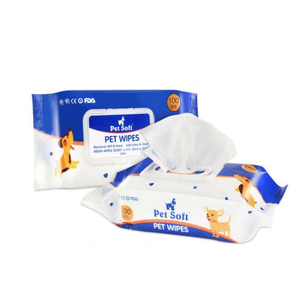 Cat & Dog Paw Cleaning Wipes – Gentle Daily Grooming Wipes for Pets