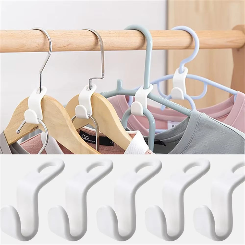 Mini Hanger for Wardrobe Connector Hangers save Wardrobe Space Hook up Cascading Plastic Coat Organizer Clothing Storage Home