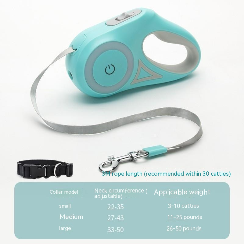 LED Retractable Dog Leash – 3m & 5m