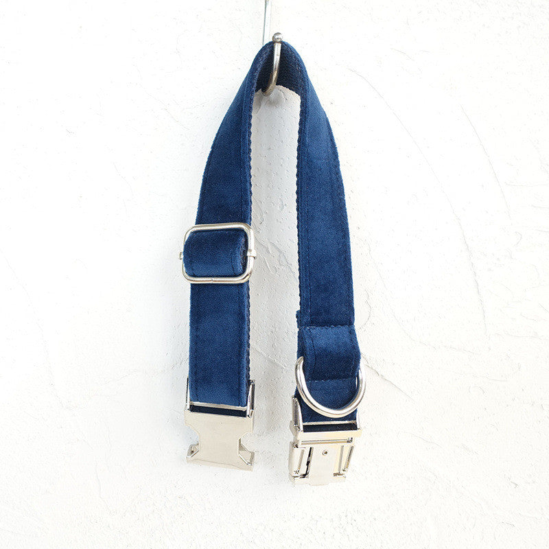 Navy Blue Adjustable Dog Collar