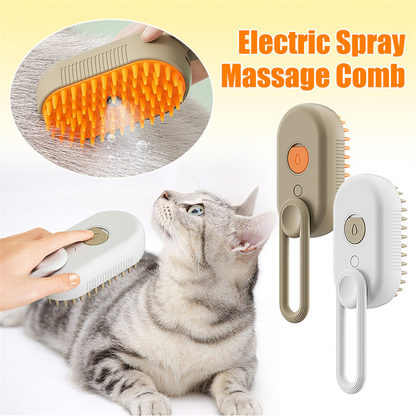 USB Rechargeable Pet Grooming Brush with Mist