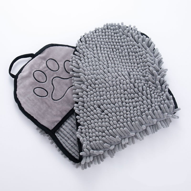 Absorbent Chenille Pet Towel for Cats & Dogs