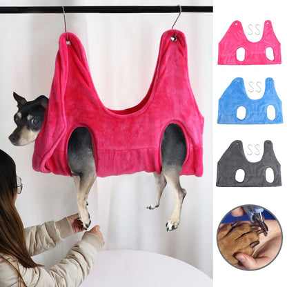 Pet Grooming Hammock – Soft Restraint Bag for Cats & Dogs