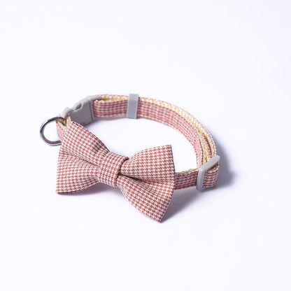 Adjustable Bow Pet Collar – Stylish & Comfortable for Cats & Small Dogs