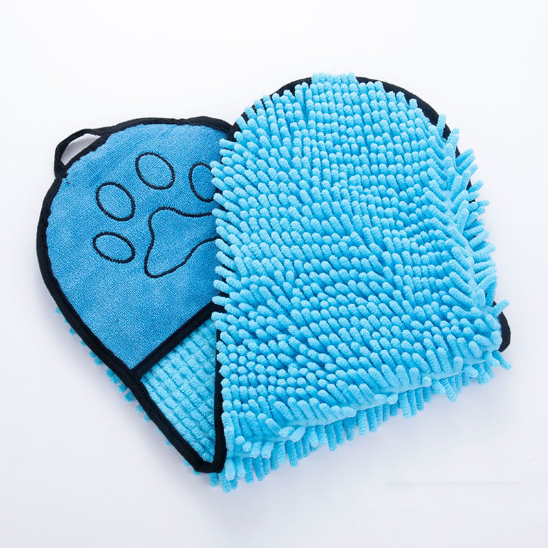 Absorbent Chenille Pet Towel for Cats & Dogs