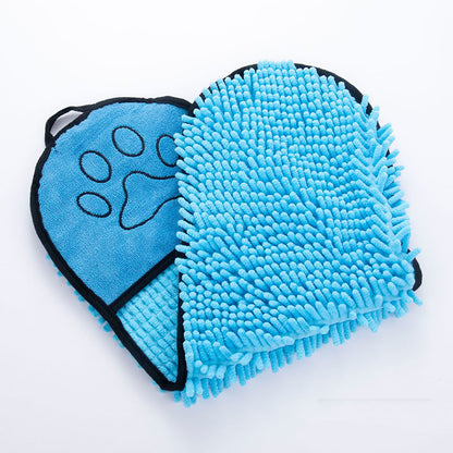Absorbent Chenille Pet Towel for Cats & Dogs