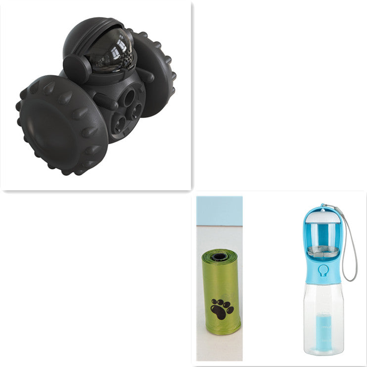  Interactive pet feeder toy showing internal treat compartment detail