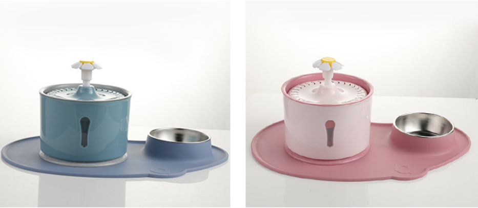Filtered Pet Water Fountain for Cats & Dogs