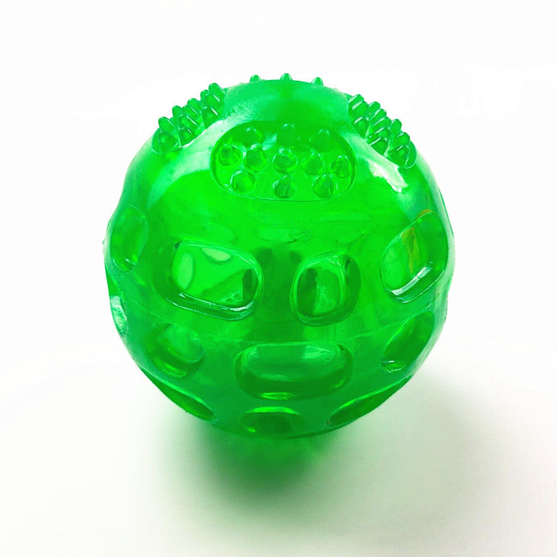 Waterproof Squeak Ball Toy for Dogs - Orange & Blue