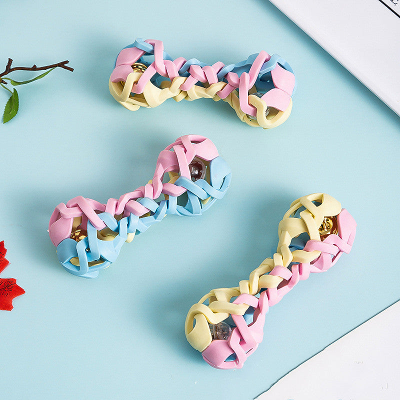 Macaron Dog Toy – Sound & Light Interactive Play for Dogs