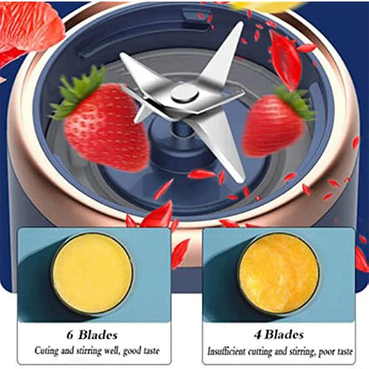 Portable Juicer Blender 400Ml Electric Fruit Juicer USB Charging Lemon Orange Fruit Juicing Cup Smoothie Blender Machine